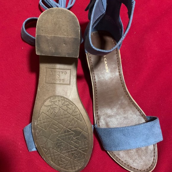 Rock & Candy Fringe Zip Block Heel Women's Size 9 - Picture 5 of 5